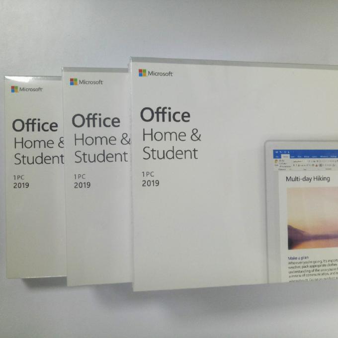 Множественный Майкрософт Офис пакет 2019 языка домашних и студента розничный коробки с ДВД